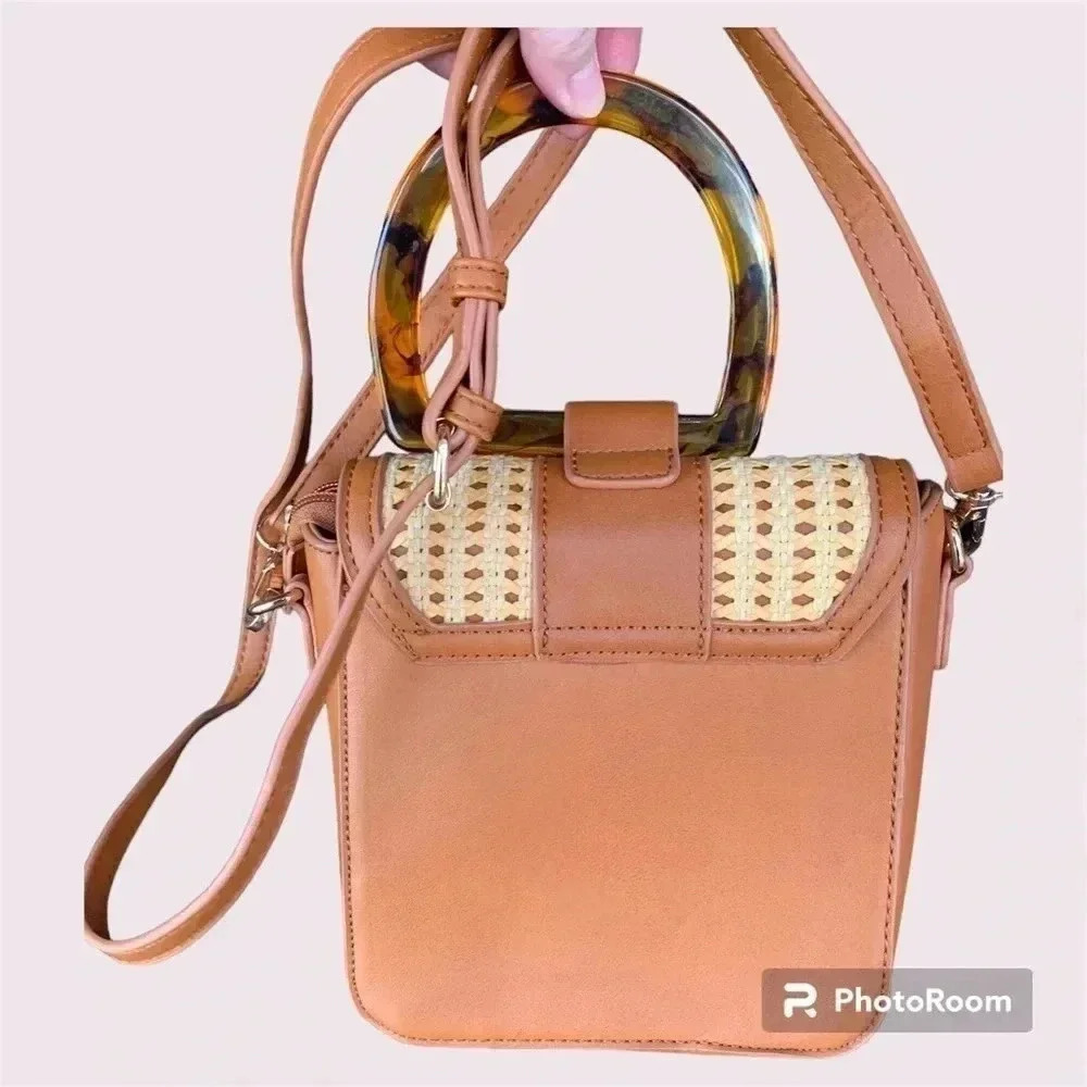 Shoulder Bag Brown and Tan Ladies Bag - Picture 2 of 8